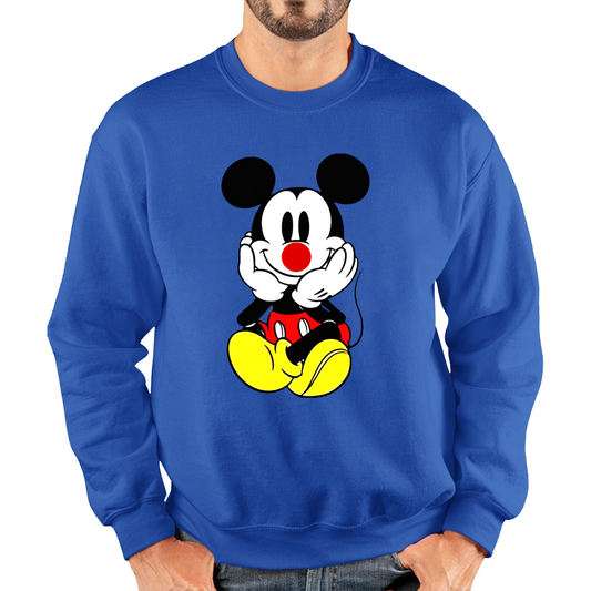 Mickey Mouse Red Nose Day Sweatshirt
