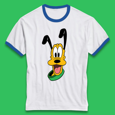 Disney Pluto Mickey Mouse's Pet Dog Cartoon Character Disney World Disneyland Trip Ringer T Shirt