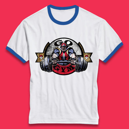 Pokémon Go Gym Funny Pokémon Gym Trainer Gamer Nerd Parody Gym Training Bodybuilding Workout Ringer T Shirt