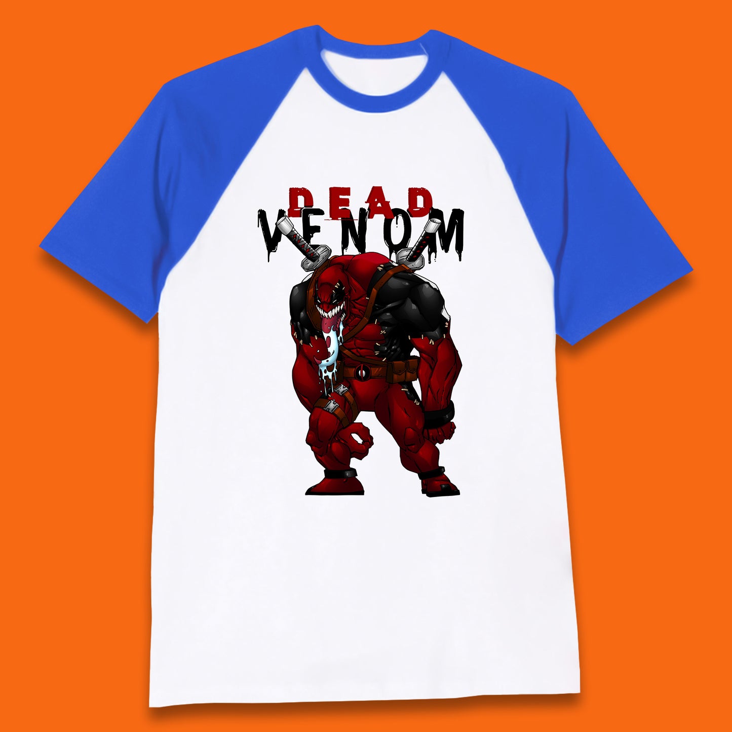 Marvel Contest Of Champions Venompool Marvel Comics Superhero Deadpool Marvel Universe Character Dead Venom Baseball T Shirt