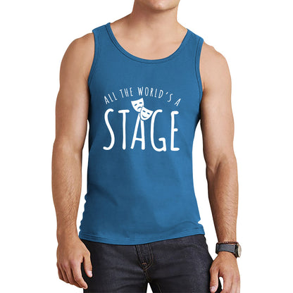 All The World’s A Stage By William Shakespeare Quote National Shakespeare Day Tank Top