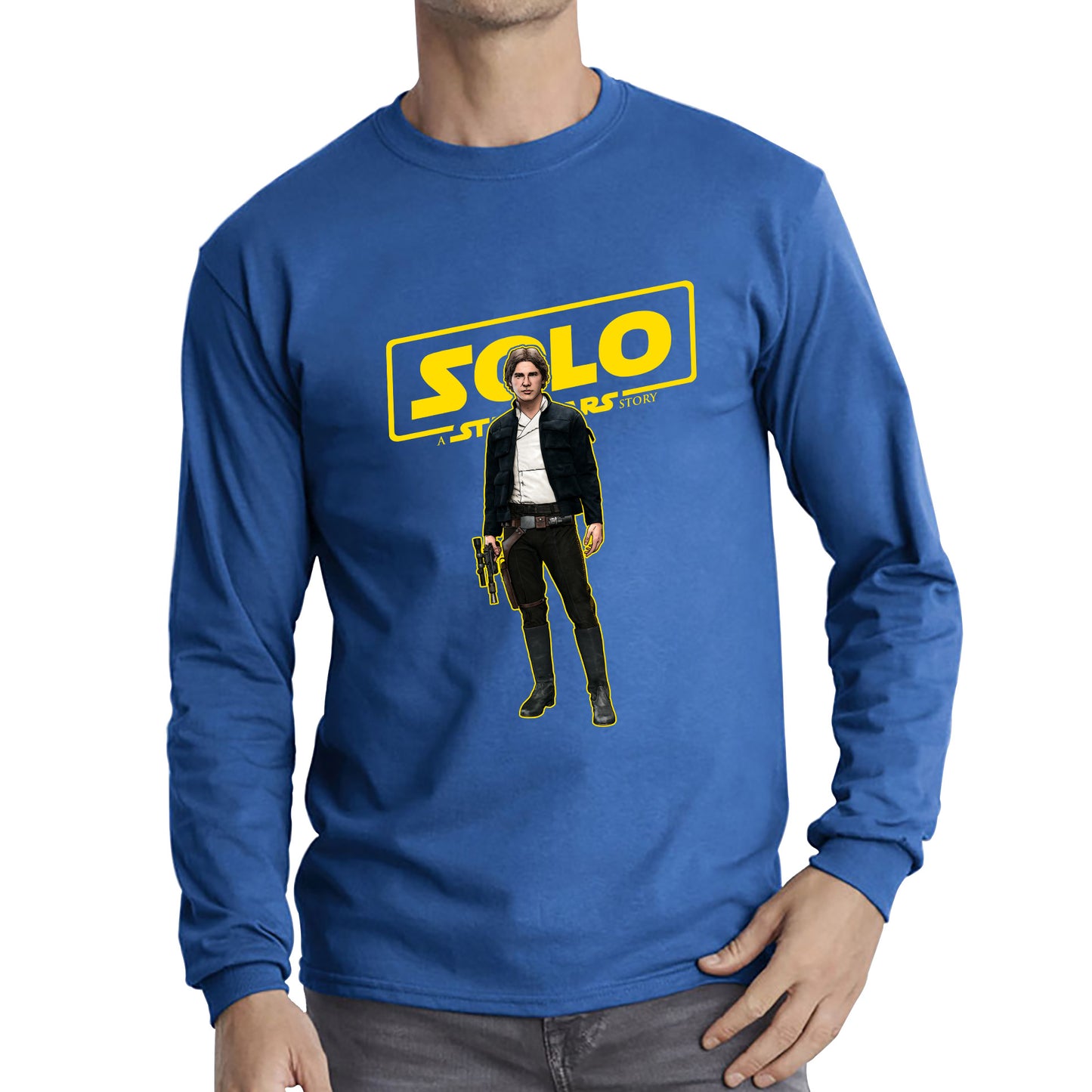 Han Solo Star Wars Fictional Character Solo A Star Wars Story Sci-fi Action Adventure Movie Disney Star Wars Day 46th Anniversary Long Sleeve T Shirt