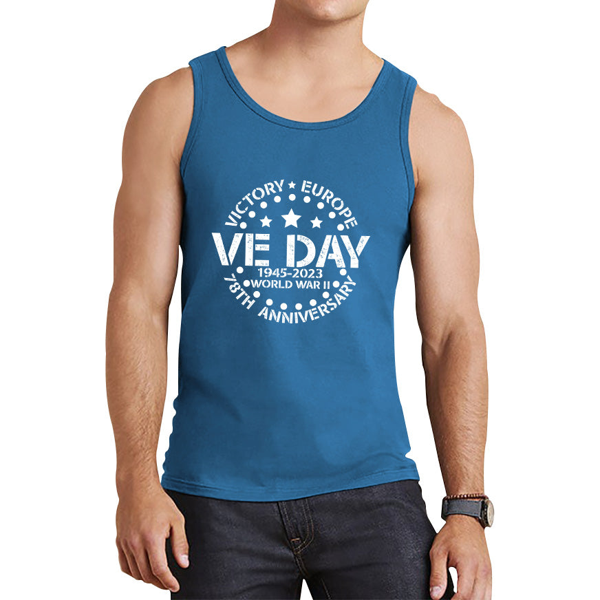 Victory In Europe VE Day 1945-2023 78th Anniversary Armed Forces Victory Day Remembrance Day Tank Top