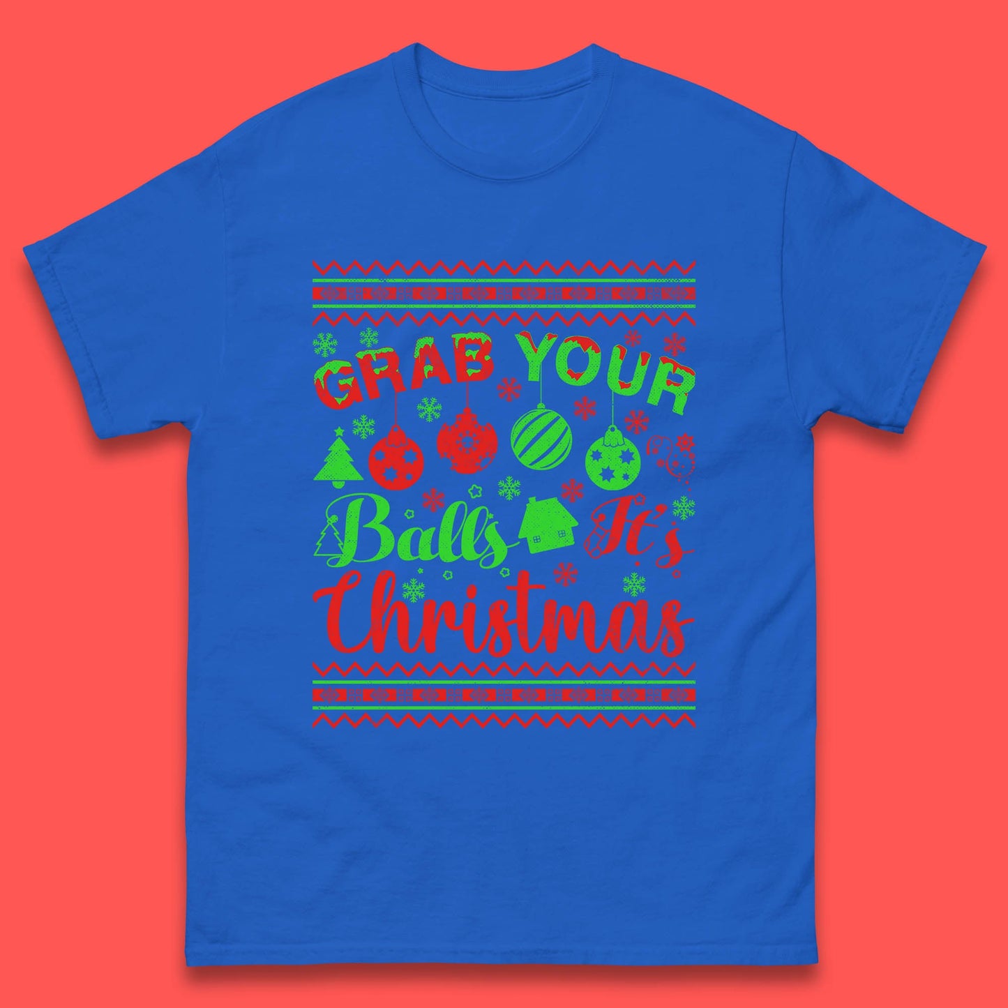 grab your balls christmas funny t shirt