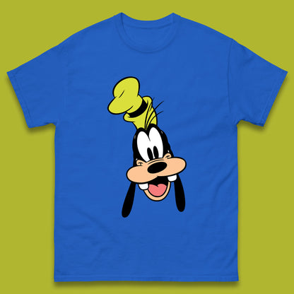 Disney Goofy Head Face Smiling Animated Cartoon Character Disney G.G. "Goofy" Goof Disney Vacation Disney World Trip Mens Tee Top