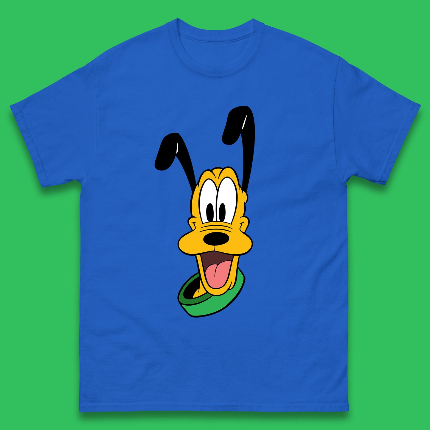 Disney Pluto Mickey Mouse's Pet Dog Cartoon Character Disney World Disneyland Trip Mens Tee Top
