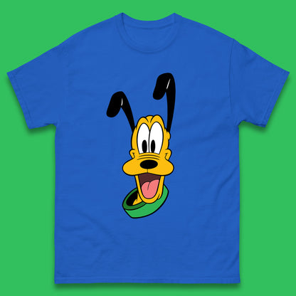 Disney Pluto Mickey Mouse's Pet Dog Cartoon Character Disney World Disneyland Trip Mens Tee Top