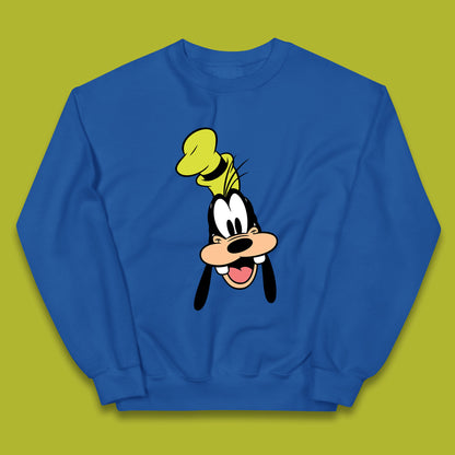 Disney Goofy Head Face Smiling Animated Cartoon Character Disney G.G. "Goofy" Goof Disney Vacation Disney World Trip Kids Jumper