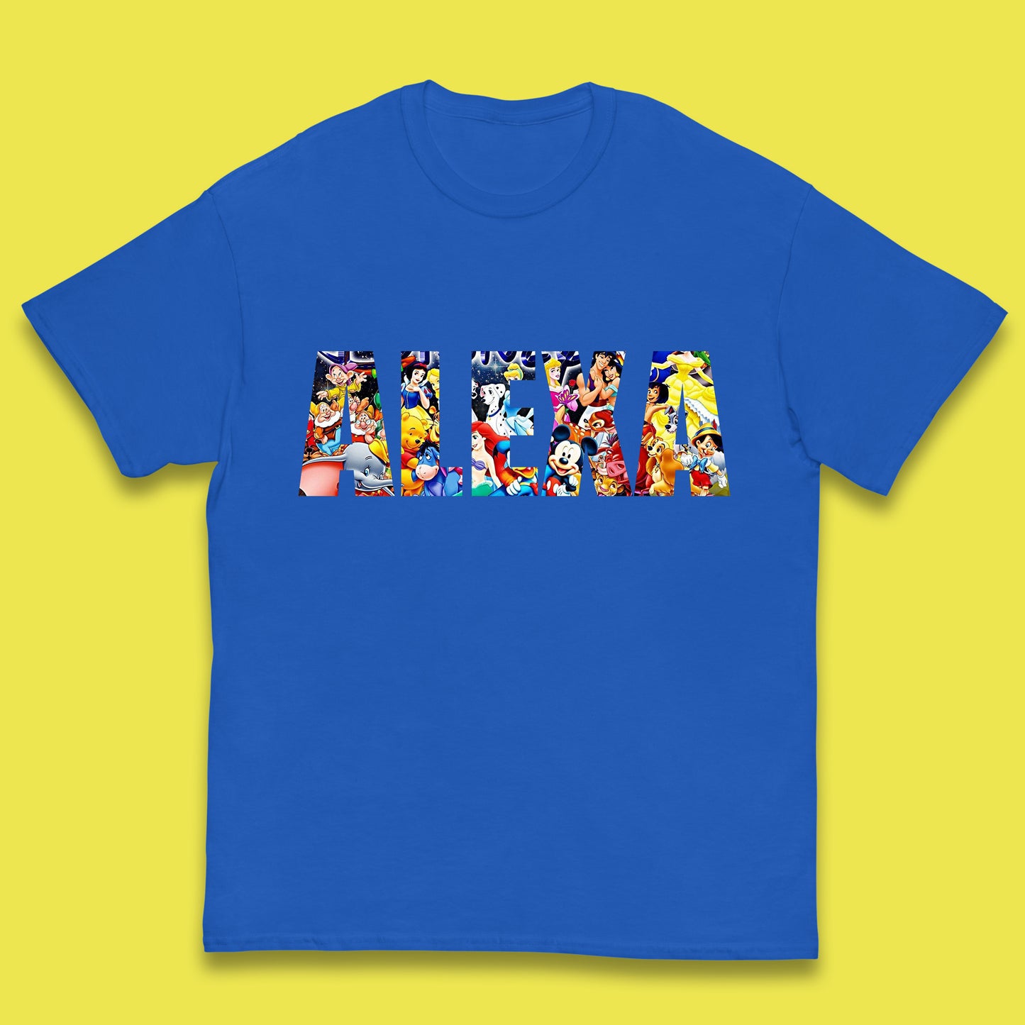 Personalised All Disney Fictional Characters Disney Family Animated Cartoons Movies Characters Disney World Kids T Shirt