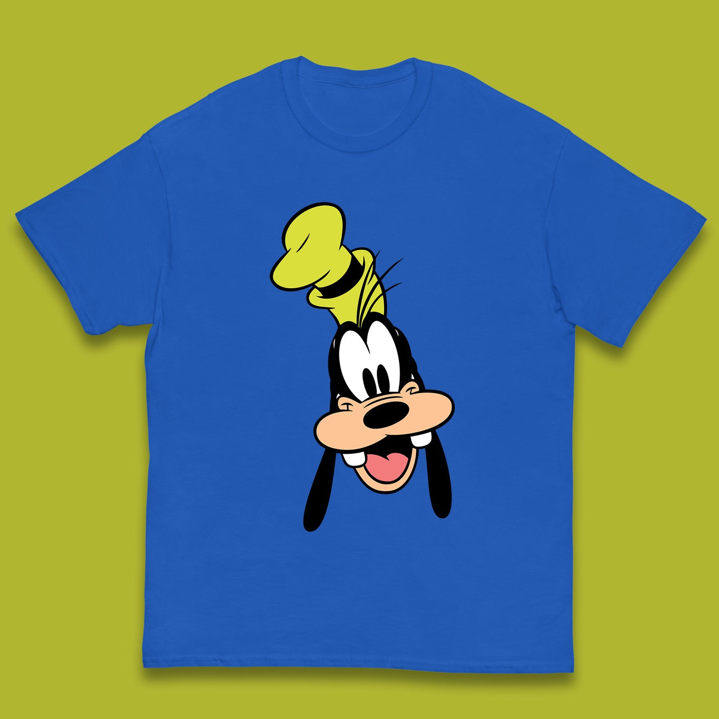 Disney Goofy Head Face Smiling Animated Cartoon Character Disney G.G. "Goofy" Goof Disney Vacation Disney World Trip Kids T Shirt