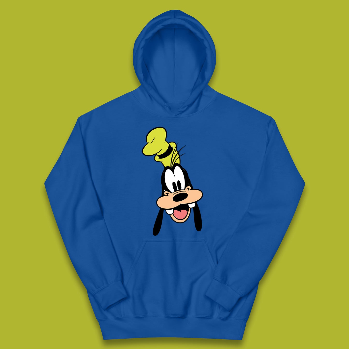 Disney Goofy Head Face Smiling Animated Cartoon Character Disney G.G. "Goofy" Goof Disney Vacation Disney World Trip Kids Hoodie