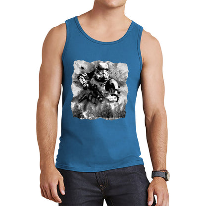 Hunter In The Forest Death Star Vintage Poster Graphic Movie Series Tank Top