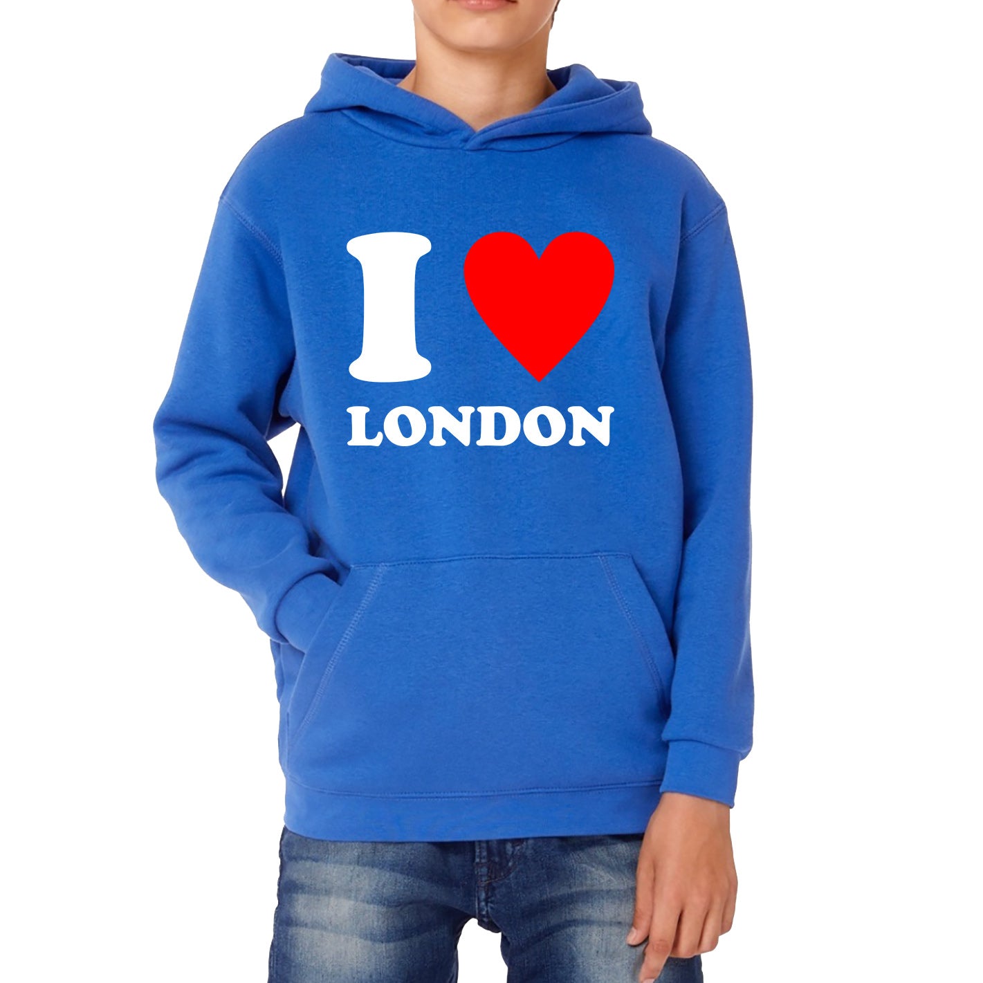 I Love London Capital of England Country Love Souvenir Great Britain Kids Hoodie