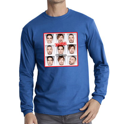 Half Way There Studio Album By Busted English Pop Punk Band Busted 20th Anniversary Long Sleeve T Shirt
