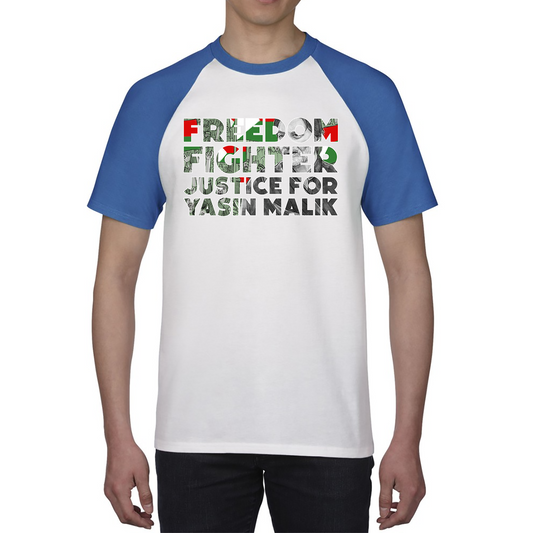 Freedom Fighter Justice For Yasin Malik Proud And Brave Leader Stand With Kashmir And Yasin Malik Baseball T Shirt