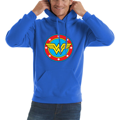 Wonder Woman Shield Logo Superhero Wonder Girl Comic Book Character Super Woman Unisex Hoodie