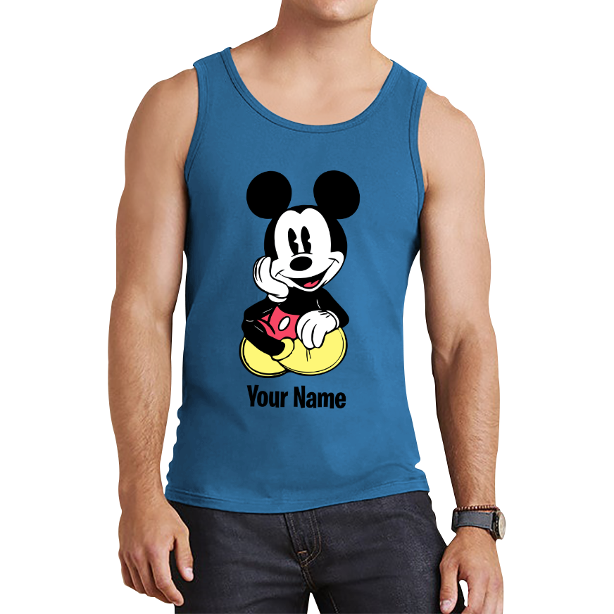 Personalised Disney Mickey Mouse Your Name Cartoon Character Disney World Walt Disney Tank Top
