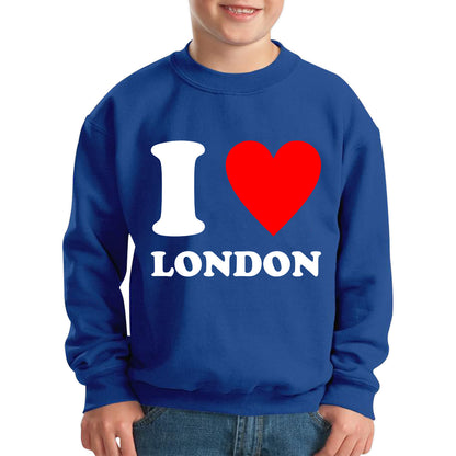 I Love London Capital of England Country Love Souvenir Great Britain Kids Jumper