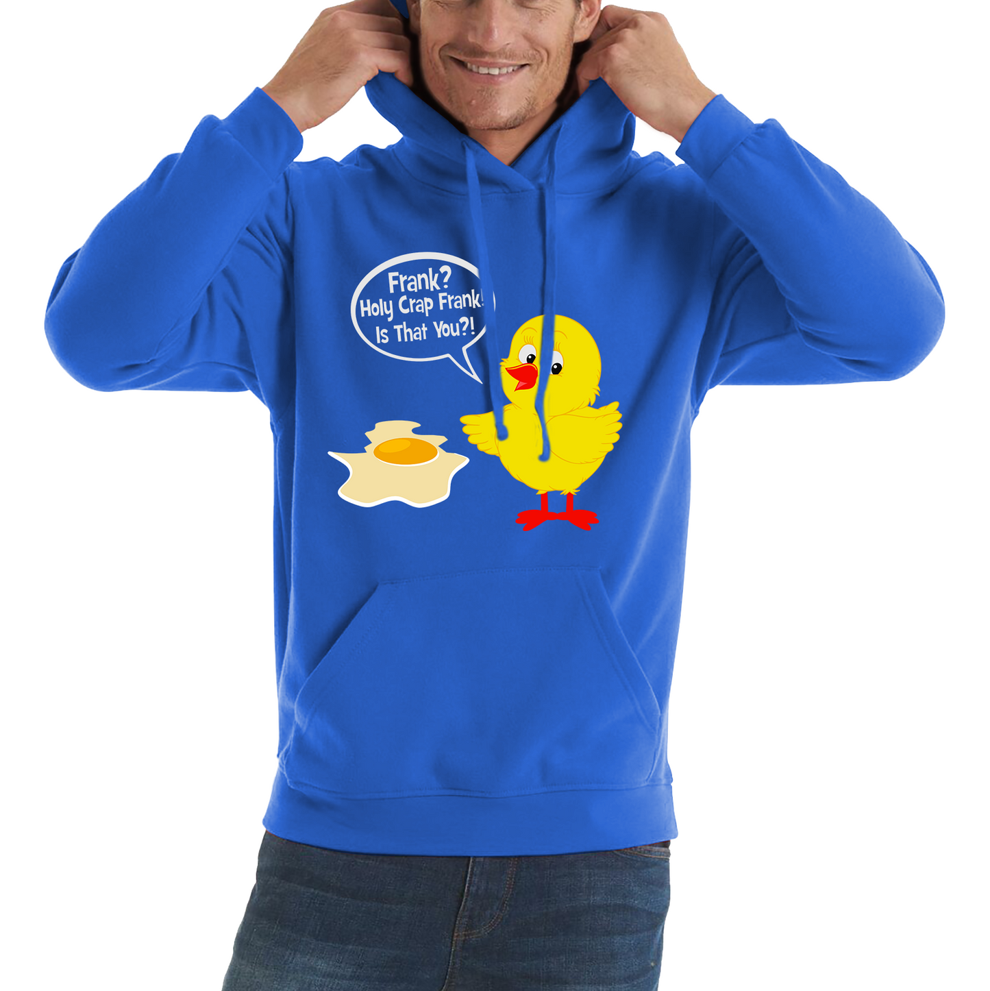 Frank? Holy Crap Frank! Is That You? Funny Egg Funny Saying Novelty Unisex Hoodie