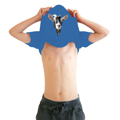 Ask Me About My Goat Disguise Goat Flip Top Funny Goat Meme Surprise Birthday Prank Gift Kids T Shirt