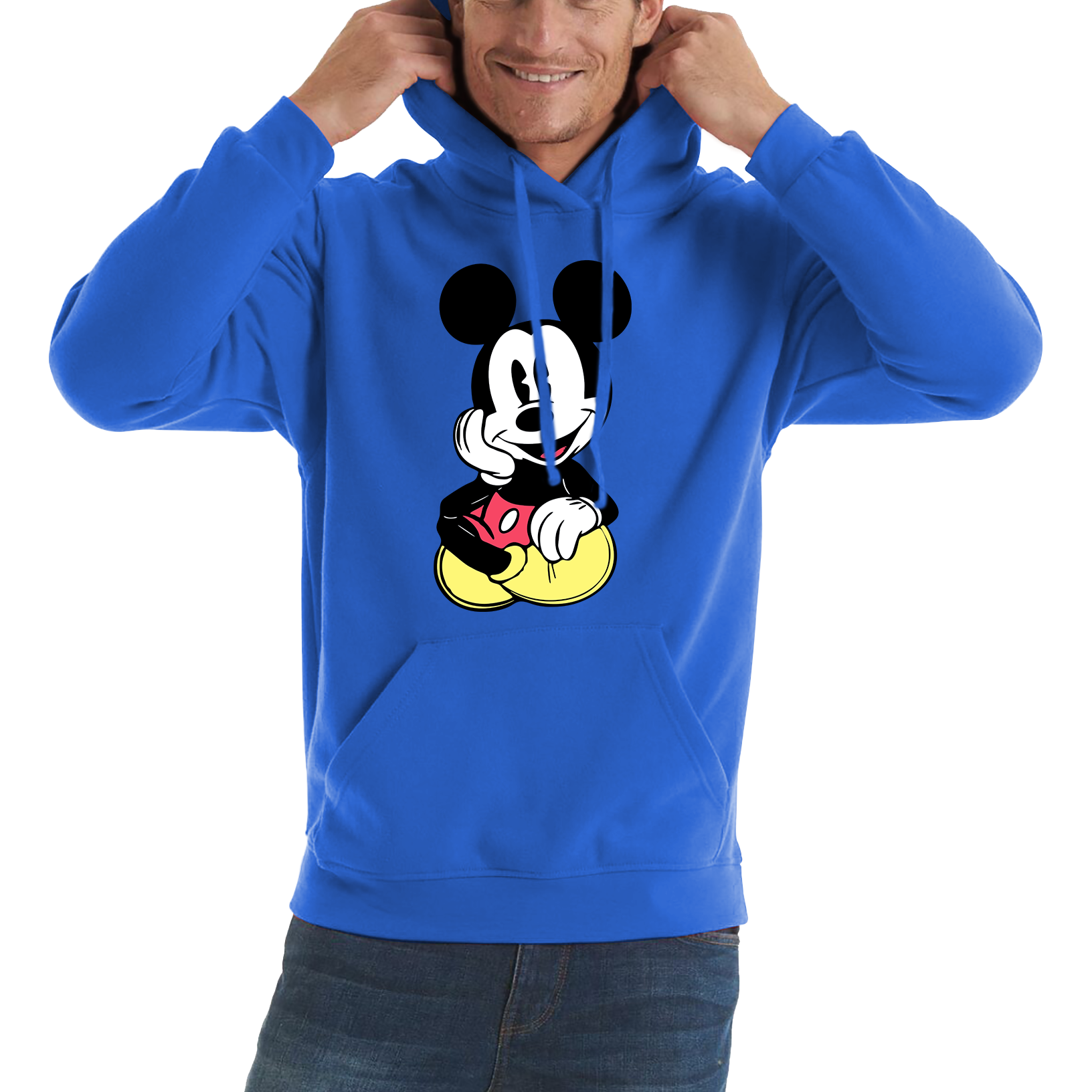 Disney Mickey Mouse Cute And Happy Cartoon Character Disney World Walt Disney Unisex Hoodie