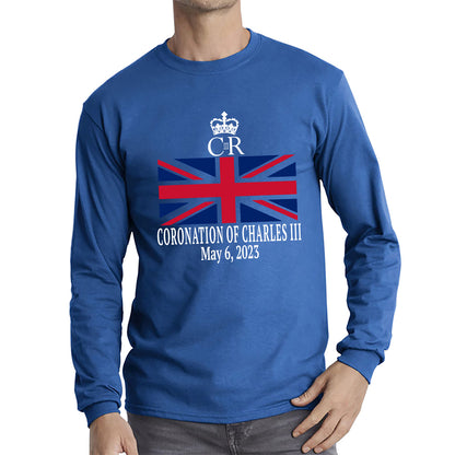 Royal Cypher CR III Coronation Of Charles III 6th May 2023 King Charles III Royal King British Flag Long Sleeve T Shirt