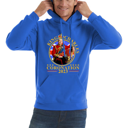 King Charles III Coronation 2023 Ruling Monarch Of England United Kingdom Royal Crown Unisex Hoodie