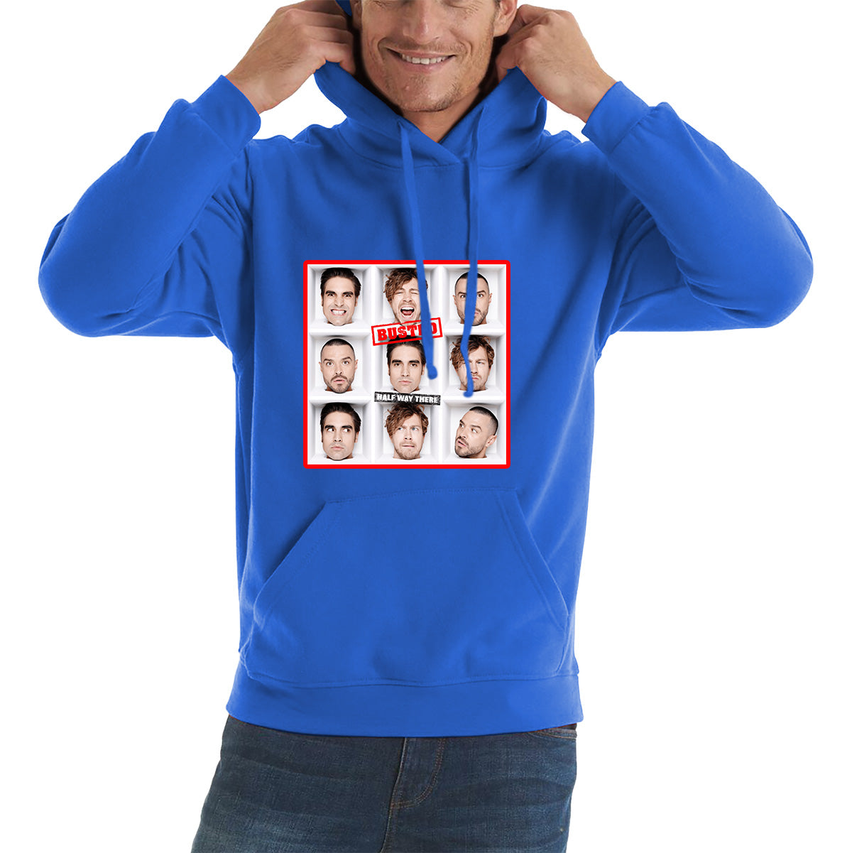 Half Way There Studio Album By Busted English Pop Punk Band Busted 20th Anniversary Unisex Hoodie