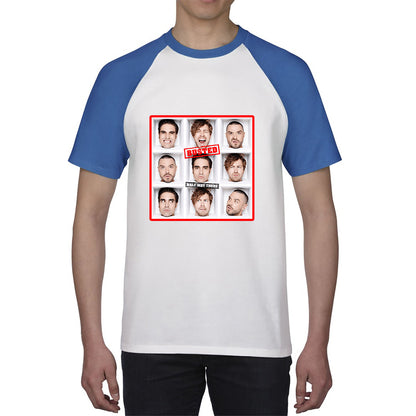 Half Way There Studio Album By Busted English Pop Punk Band Busted 20th Anniversary Baseball T Shirt