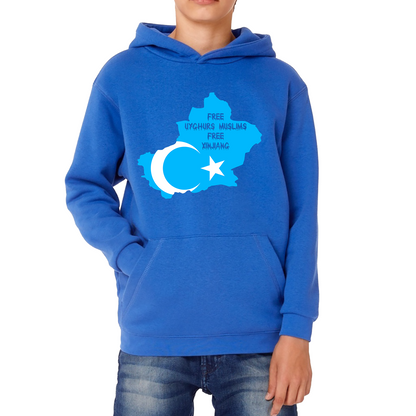 Free Uyghurs Muslims Free Xinjiang Freedom For Uyghurs Turkestan Hoodie