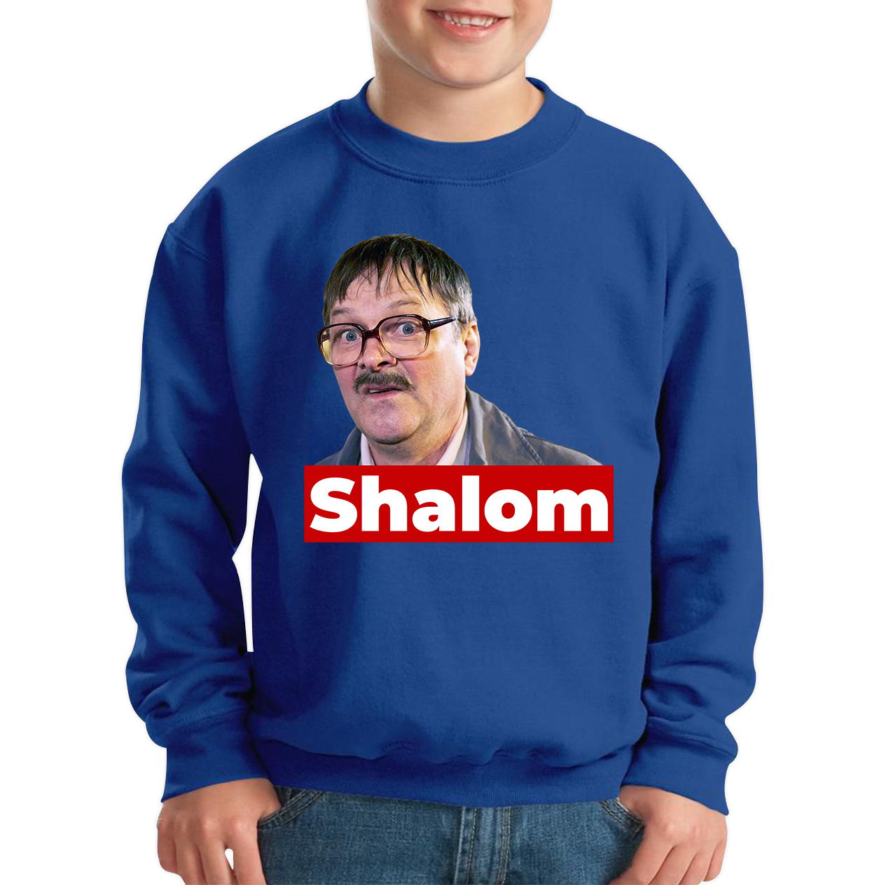 Shalom Jackie Friday Night Dinner Funny Gift Retro Kids Jumper
