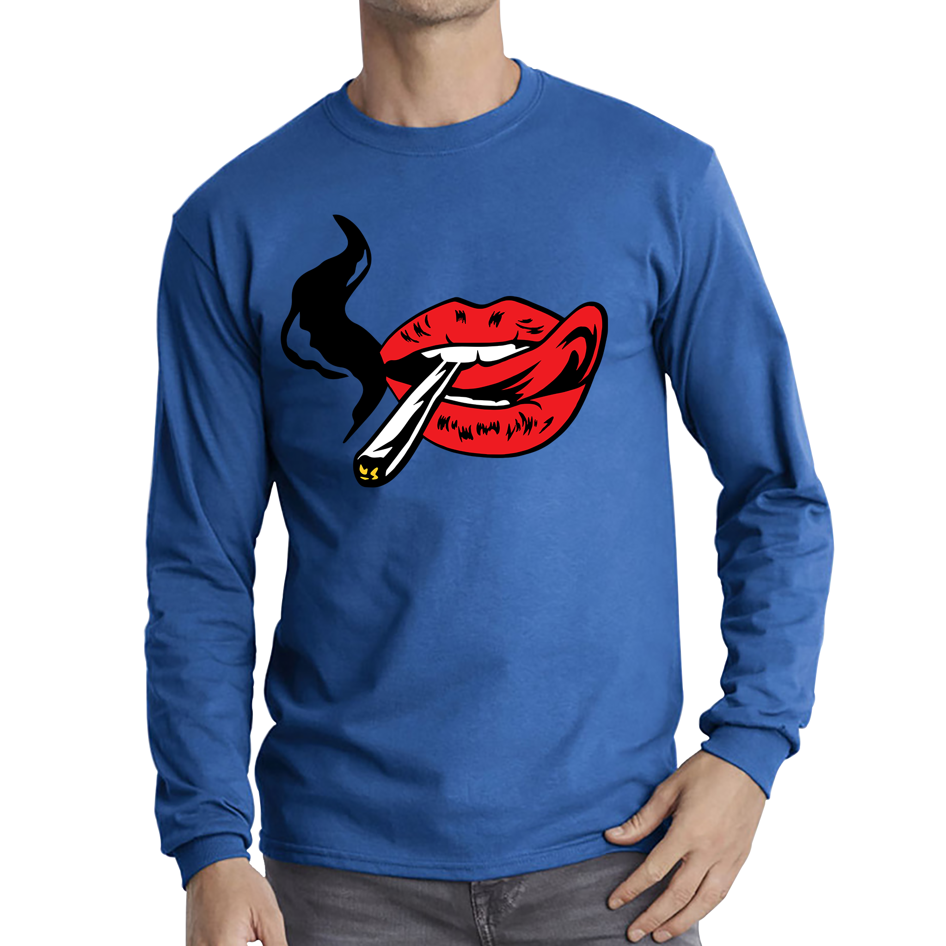 Sexy Lips Smoking T Shirt