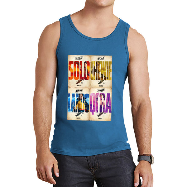 Solo A Star Wars Story Posters Solo Chewie Lando Qira Sci-fi Action Adventure Movie Characters Star Wars Galaxy's Edge Trip Tank Top