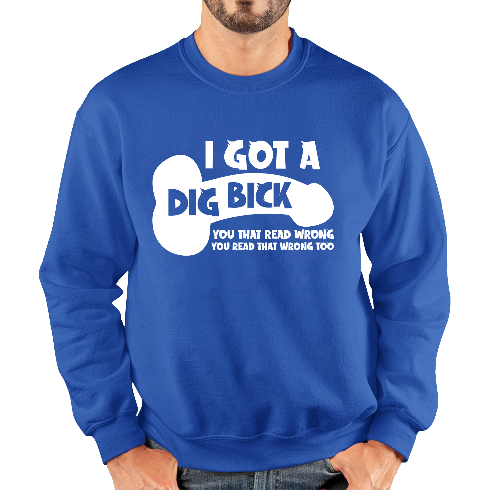 I Got A Dig Bick You That Read Wrong You Read That Wrong Too Sweatshirt