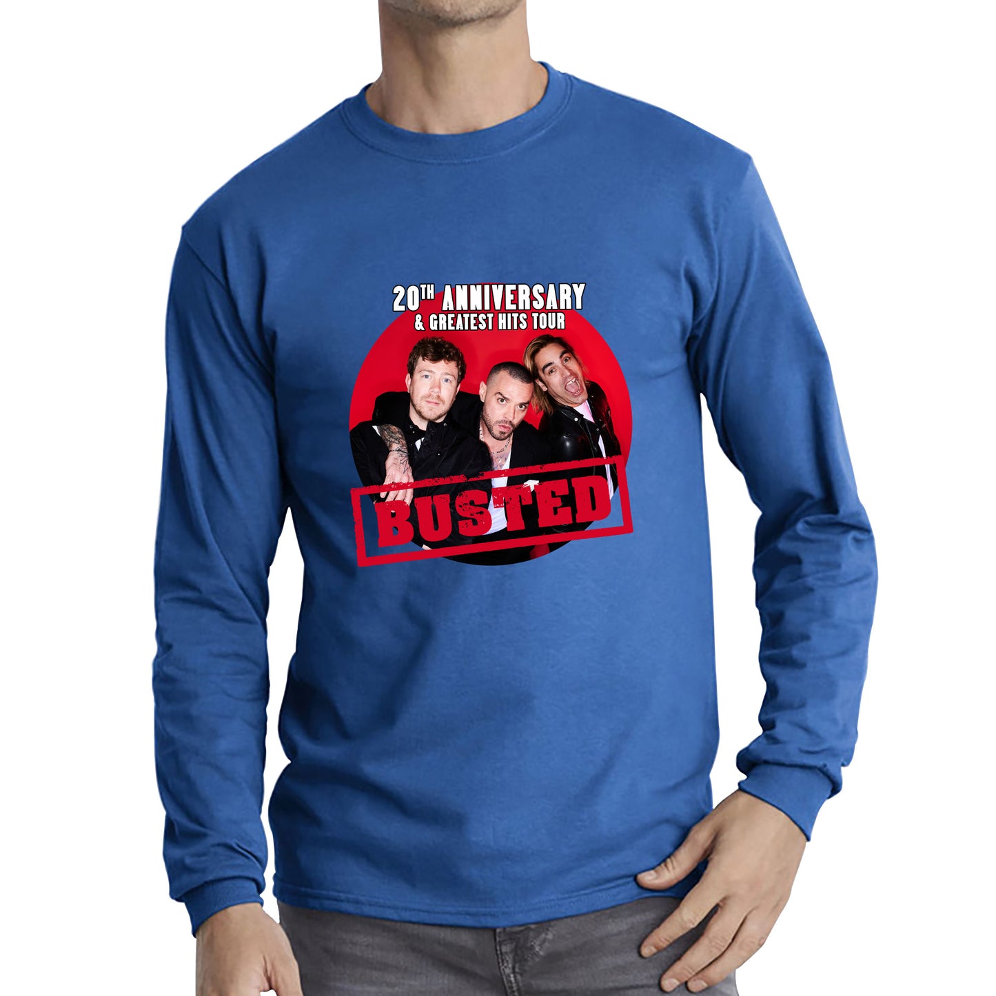 Busted Are Back To Celebrate Their 20th Anniversary Musician Band Busted Singers Long Sleeve T Shirt