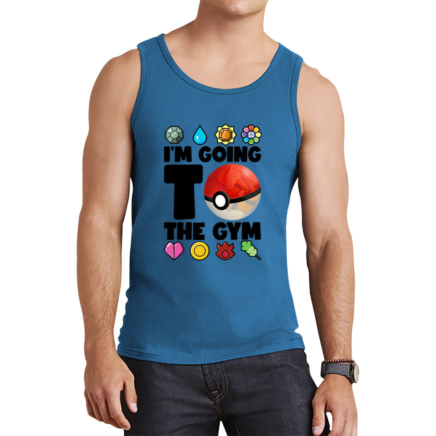 I'm Going To The Gym Pokémon Go Funny Pokémon Gym Trainer Gamer Nerd Parody Tank Top