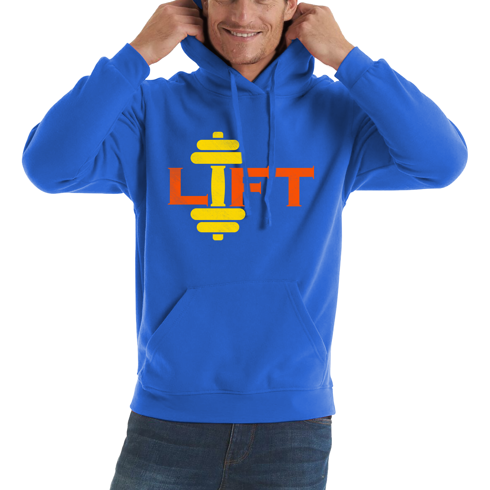Lift Gym Training Workout Exercise Weight Lifting Dumbells Fitness Bodybuilding Unisex Hoodie