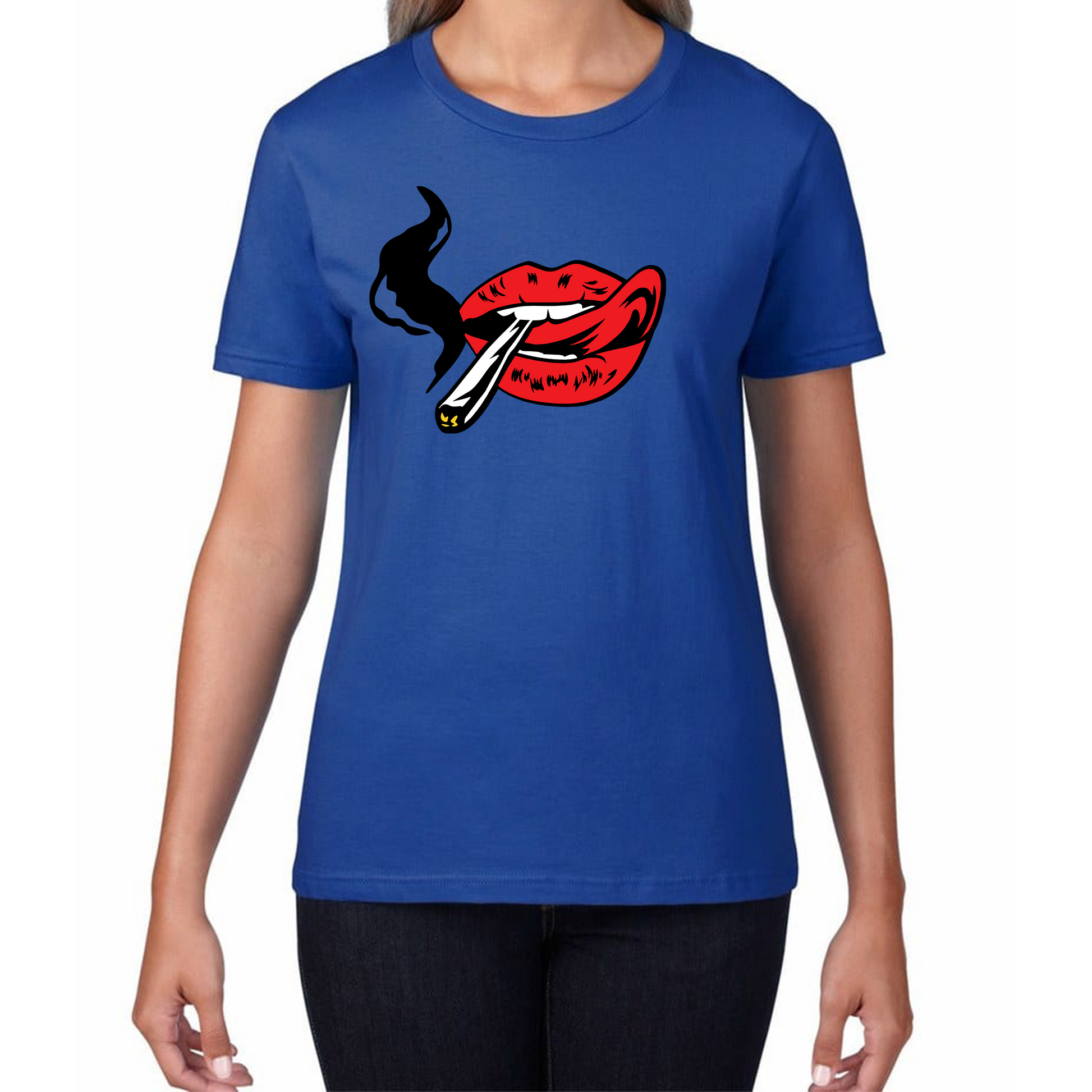 Sexy Lips Smoking T Shirt