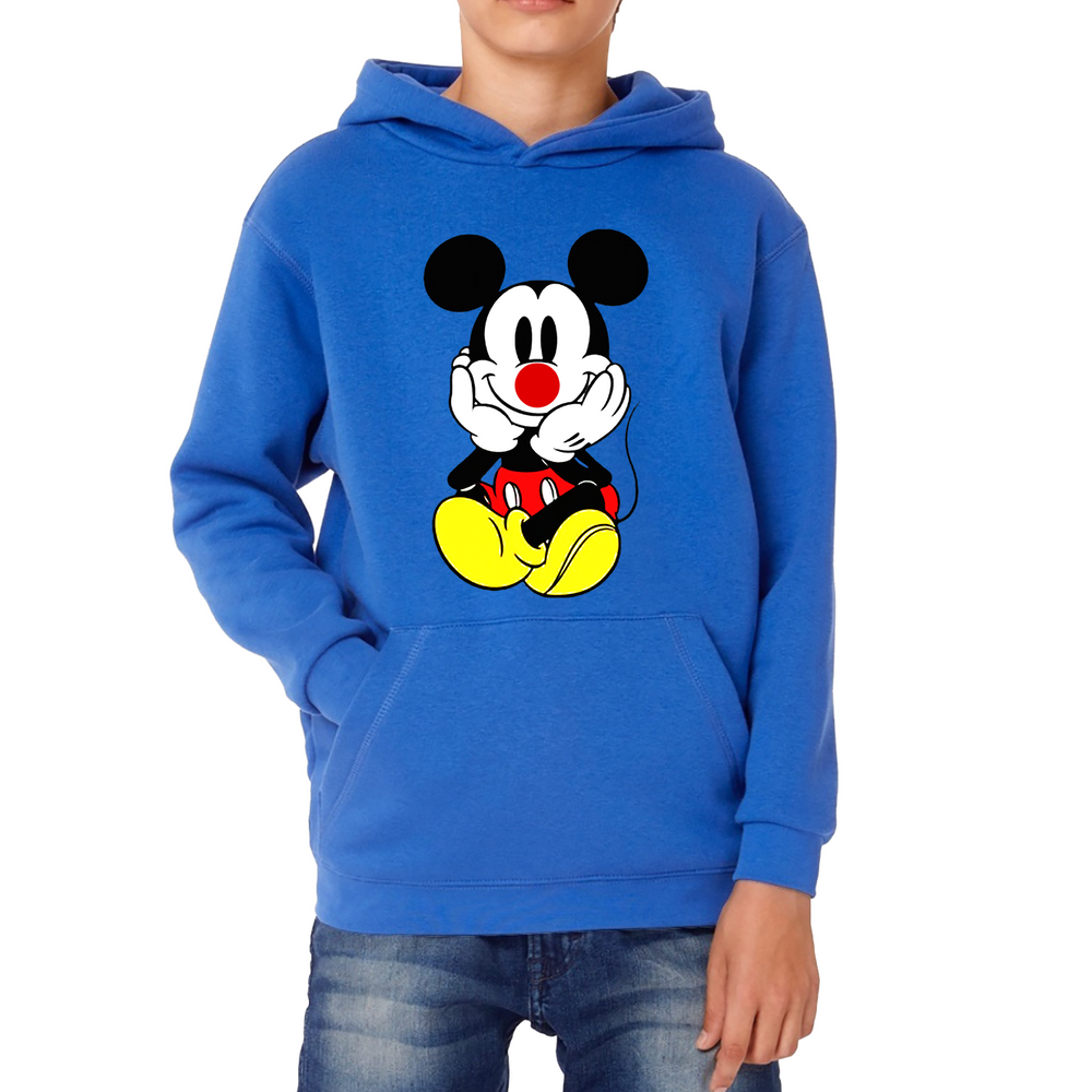 Mickey Mouse Red Nose Day Kids Hoodie. 50% Goes To Charity