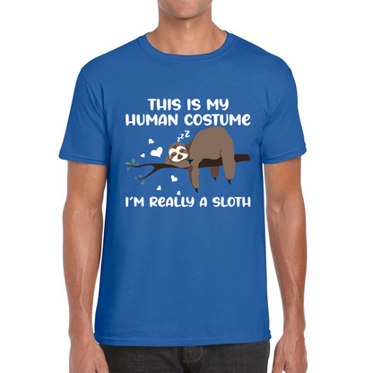 This Is My Human Costume I Am Really A Sloth Funny T Shirt