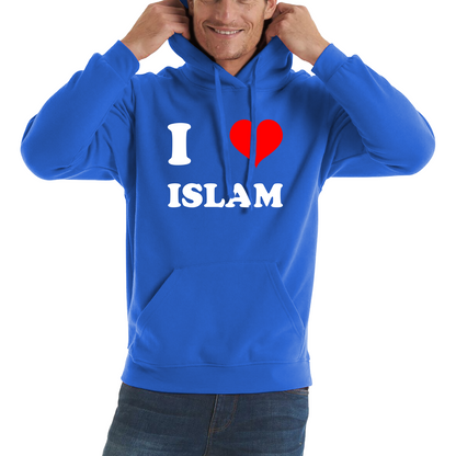 I Love Islam Spiritual Islamic Religious Muslim Religion Unisex Hoodie