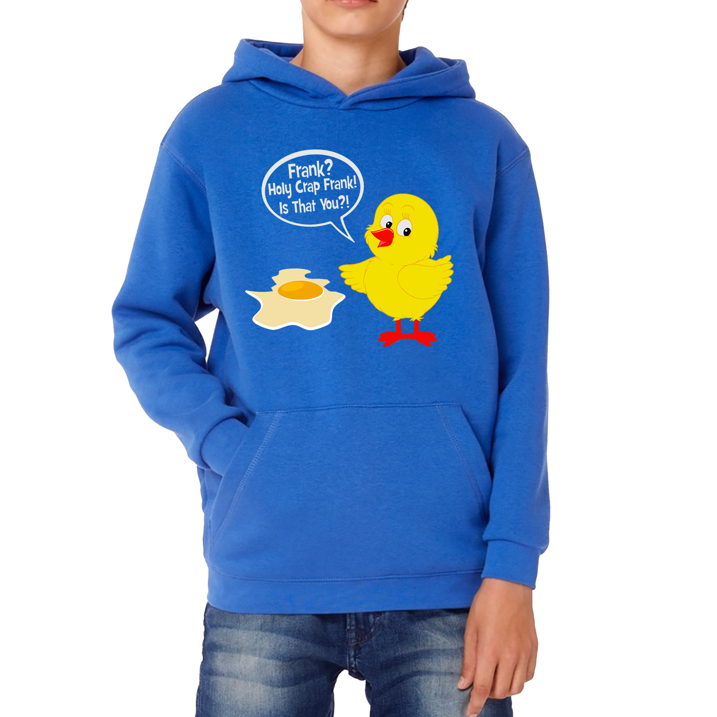 Frank? Holy Crap Frank! Is That You? Funny Egg Funny Saying Novelty Kids Hoodie