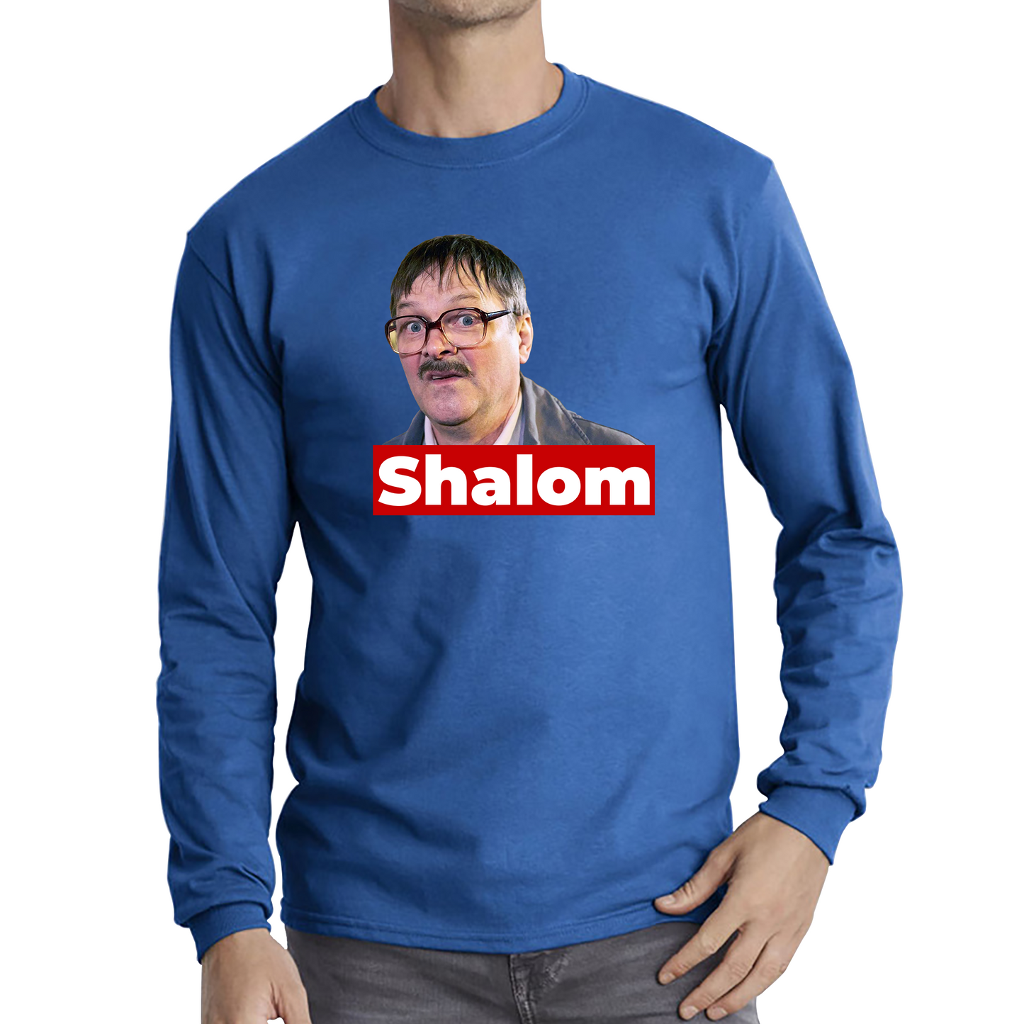 Shalom Jackie Friday Night Dinner Funny Gift Retro Long Sleeve T Shirt