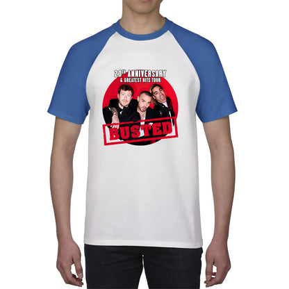 Busted Are Back To Celebrate Their 20th Anniversary Musician Band Busted Singers Baseball T Shirt