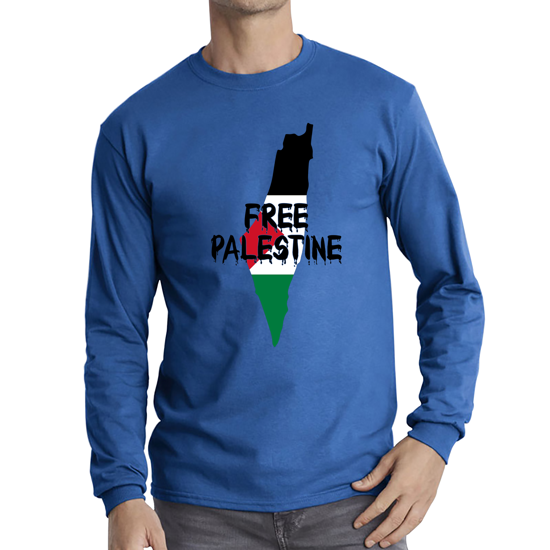 Free Palestine Stand With Palestine Muslim Lives Matter End Israeli Occupation Freedom Long Sleeve T Shirt