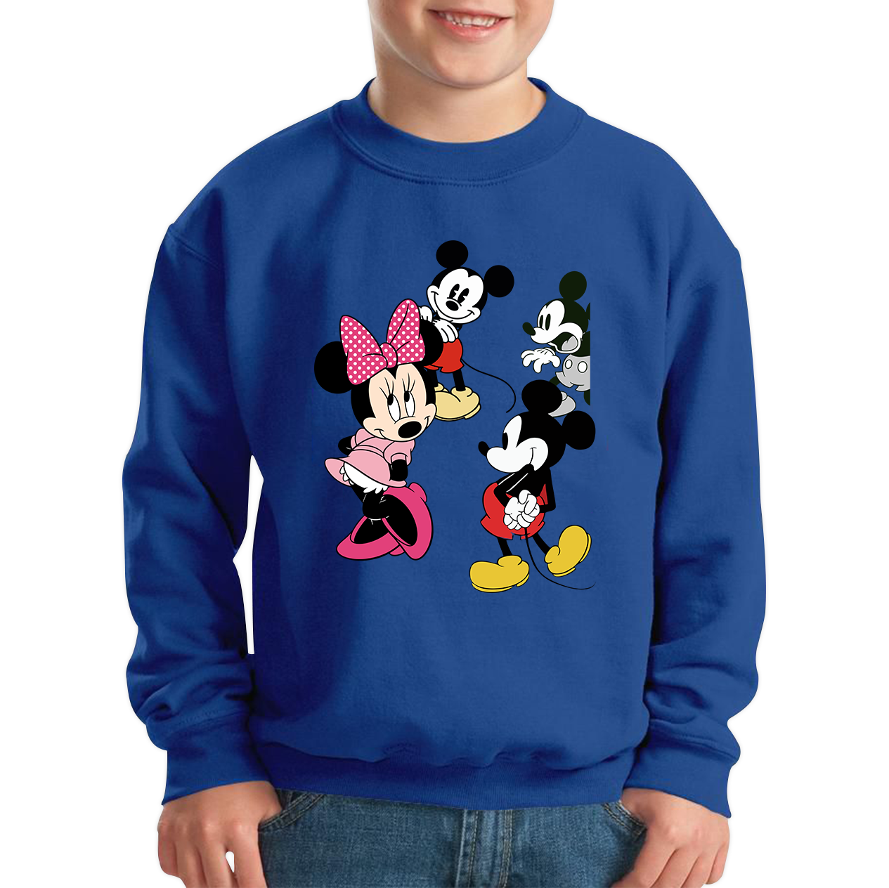 Disney Mickey & Minnie Mouse Disneyland Cartoon Characters Disney World Walt Disney Kids Jumper
