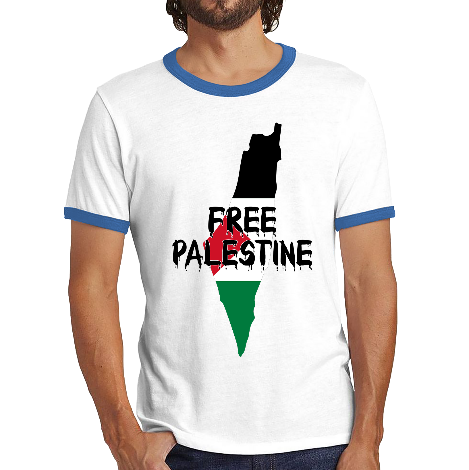 Free Palestine Stand With Palestine Muslim Lives Matter End Israeli Occupation Freedom Ringer T Shirt