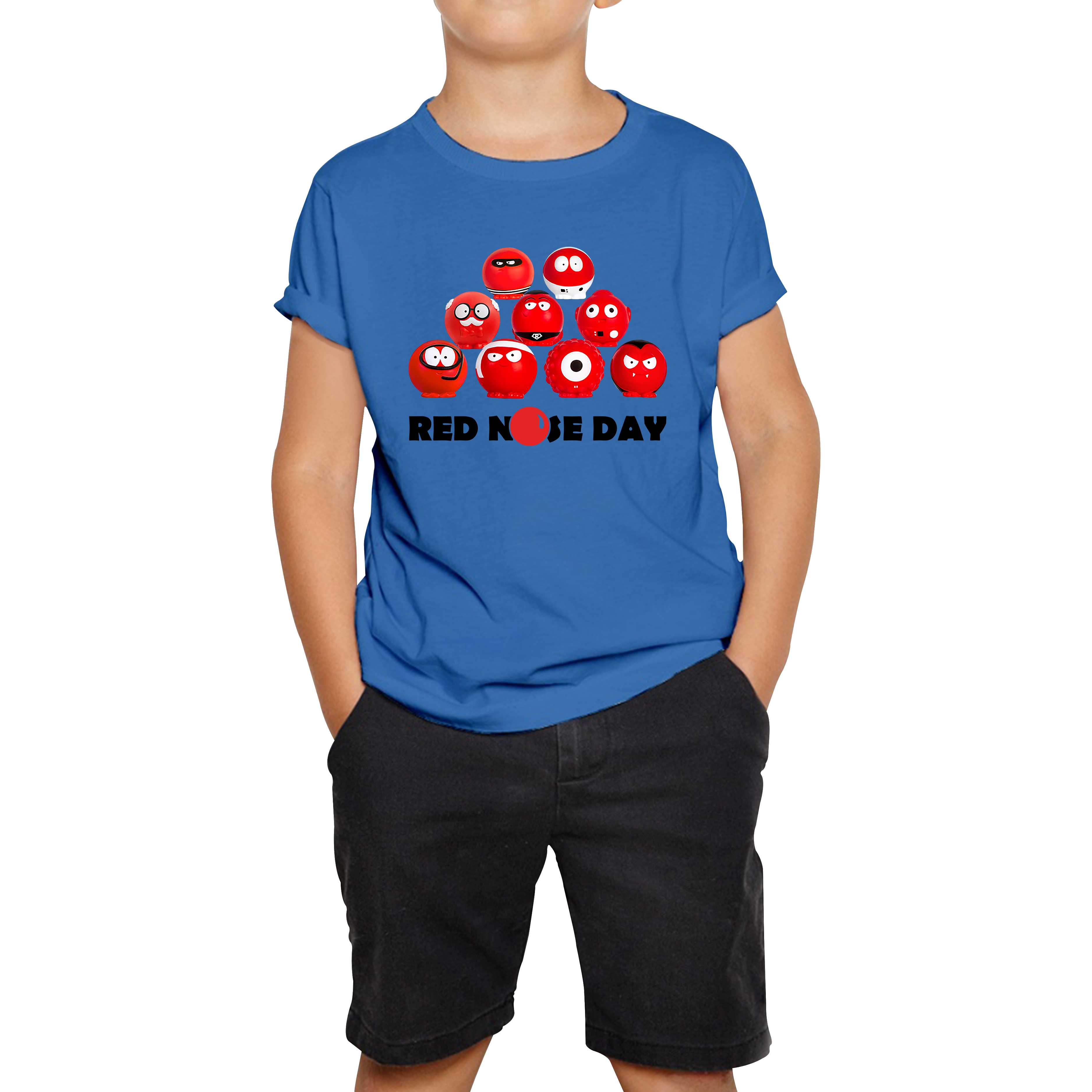 Red Nose Day Comic Relief Noses Kids T Shirt. 50% Goes To Charity