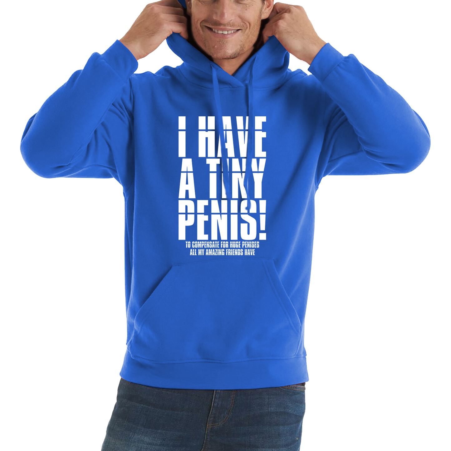 I Have A Tiny Penis To Compensate For Huge Penises Funny Rude Offensive Bachelor Party Unisex Hoodie