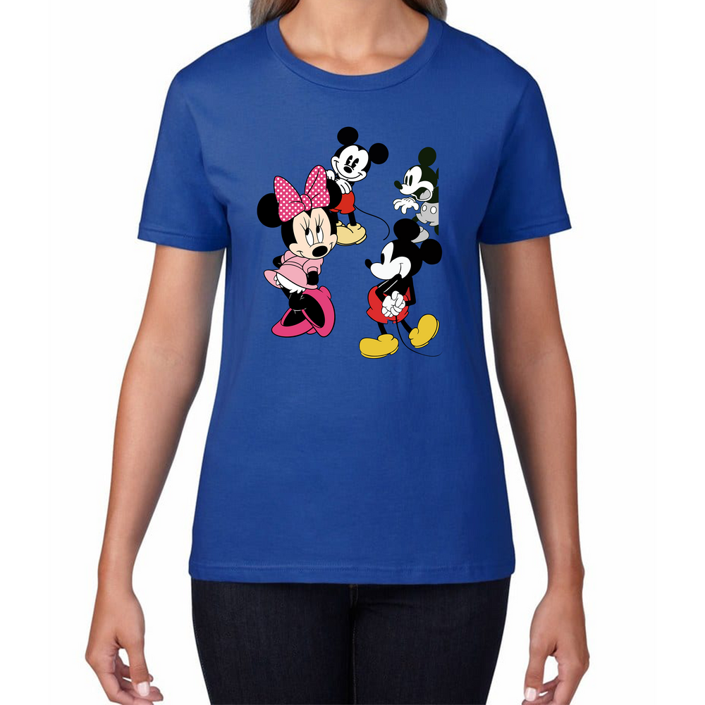 Disney Mickey & Minnie Mouse Disneyland Cartoon Characters Disney World Walt Disney Womens Tee Top